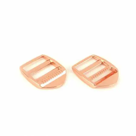 1-Inch Rose Gold Ladder Lock Slider Buckles (Pair) – Sallie Tomato 1