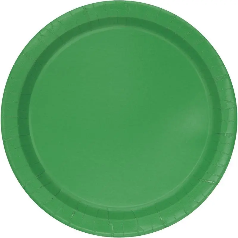 10-Inch Emerald Green Disposable Plates – 50-Pack 1