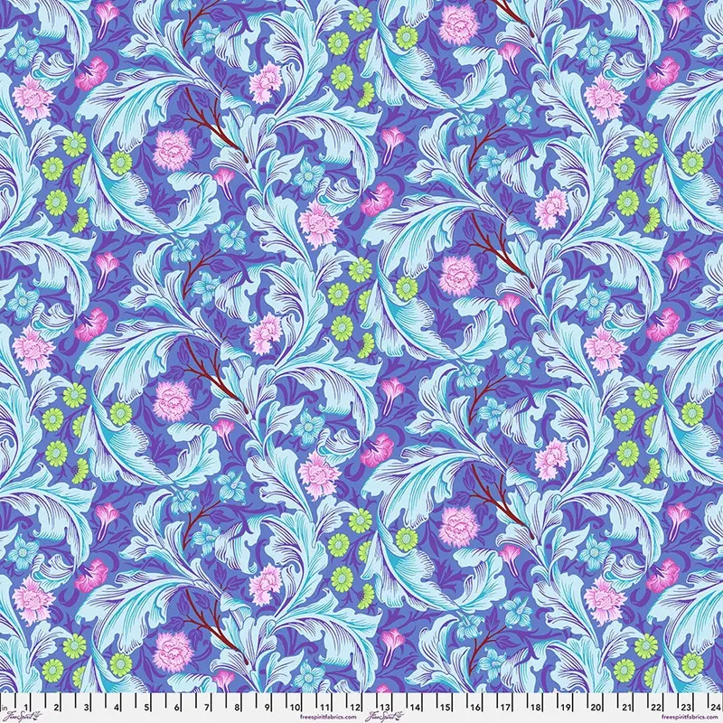 108-Inch Wide Backing Fabric In Leicester Cobalt – Kaffe Fassett X Morris & Co. Collection 1