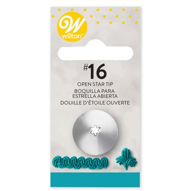 #16 Star Piping Tip For Decorative Borders – Individual Tip 1