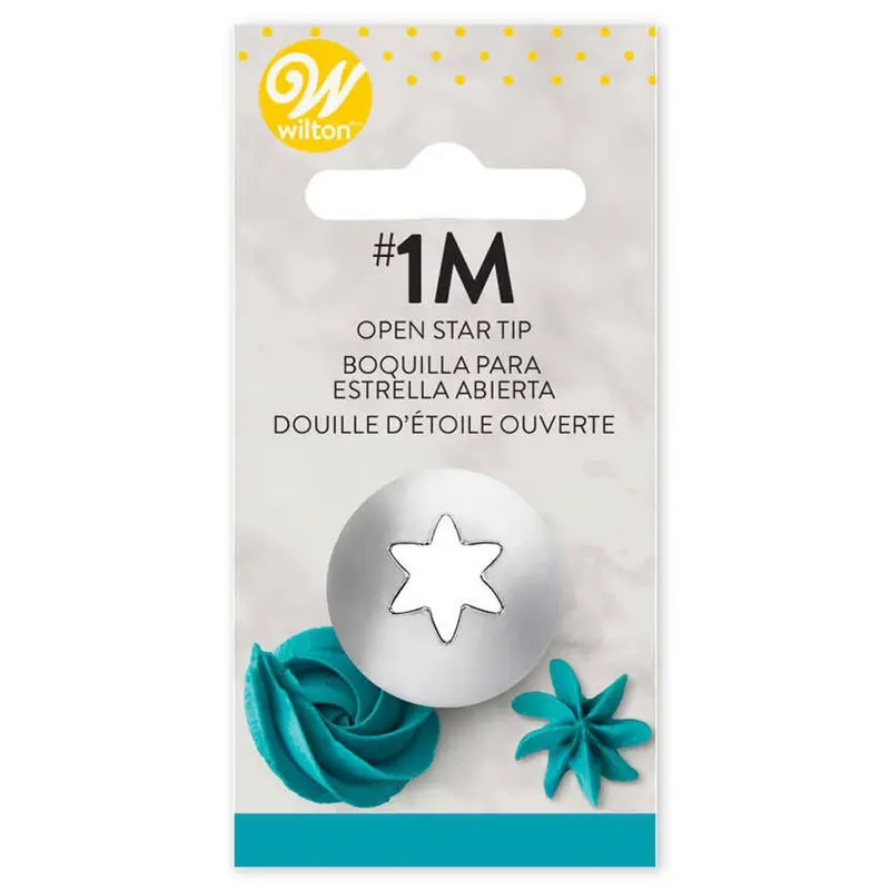 #1M Large Star Piping Tip For Bold Icing Effects – Single Unit 1