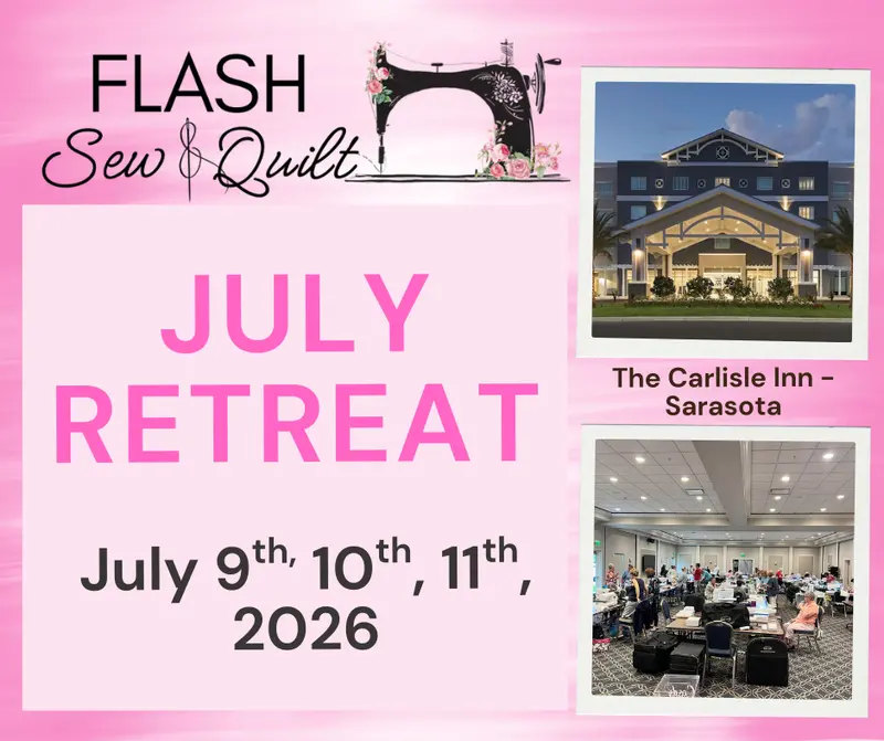 2026 Sarasota Quilting Retreat – July Creative Getaway 1