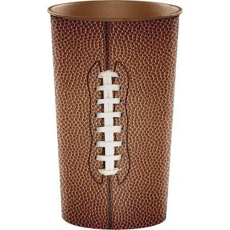 22Oz Football-Themed Plastic Tumbler – Single Unit 1