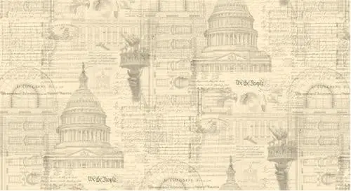 3 Sisters Patriotic Parchment Wide-Back Fabric – 108" Width, Style 108042, Color 11 1