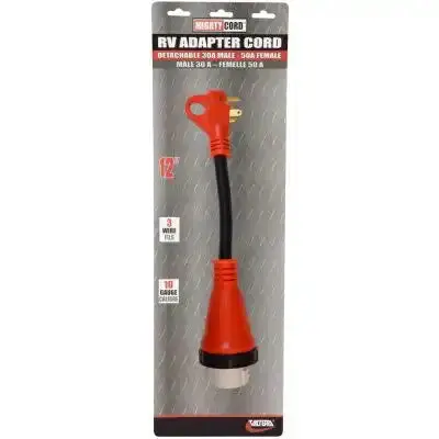 30-Amp Marine-Grade Detachable Power Cord – 12-Foot Length, 30Am-50Af Configuration 1