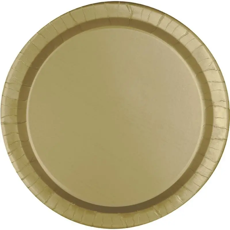 7-Inch Gold Disposable Plates – 50-Count Value Pack 1