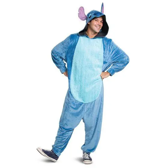 Adult Deluxe Stitch Jumpsuit Costume – One-Piece Onsie For Fans & Events 1
