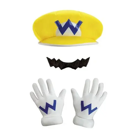 Adult Super Mario Wario Costume Kit – Full Outfit For Cosplay & Parties 1