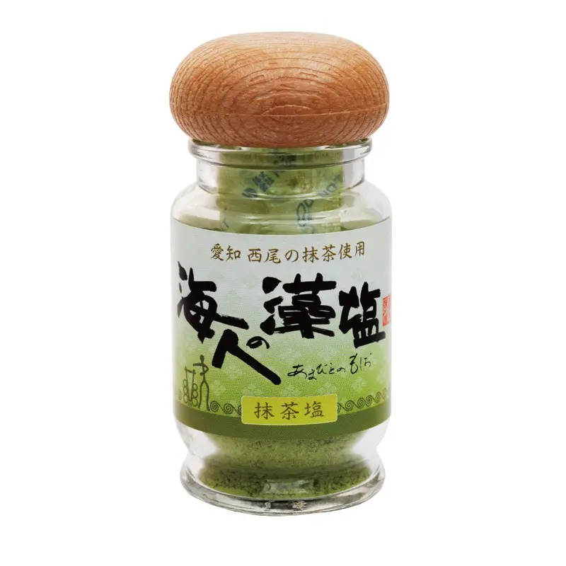 Amabito No Moshio Matcha Seaweed Salt – Earthy Matcha-Infused Sea Salt By Kamagari Bussan 1