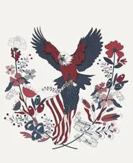 American Gatherings Iii Cloud-Themed Panel Fabric - Sku 49329-11 1