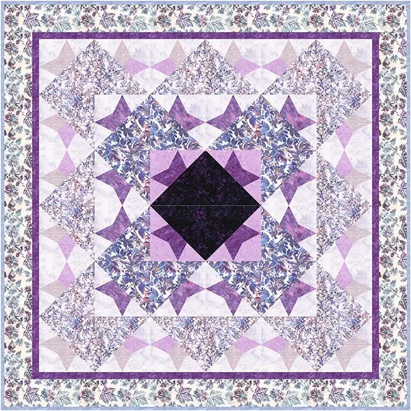 Amethyst Inspired Quilt Kit By Kimberly Jahnz – Fully Pieced (91-Amethyst) 1