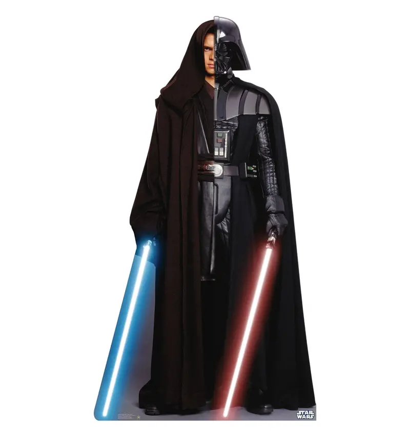 Anakin Skywalker To Darth Vader Life-Size Cardboard Cutout – Star Wars Transformation Theme, 10–14 Days 1
