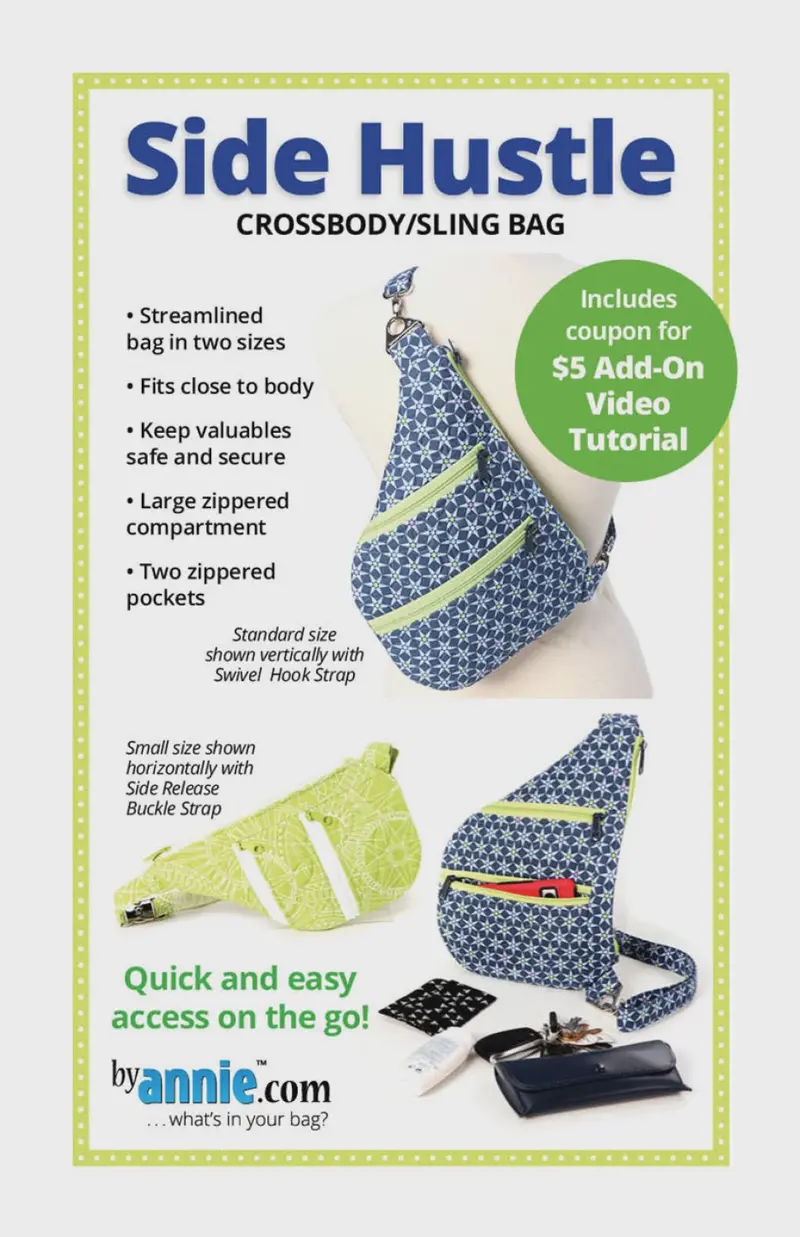 Annie’S Side Hustle Crossbody And Sling Bag Pattern 1