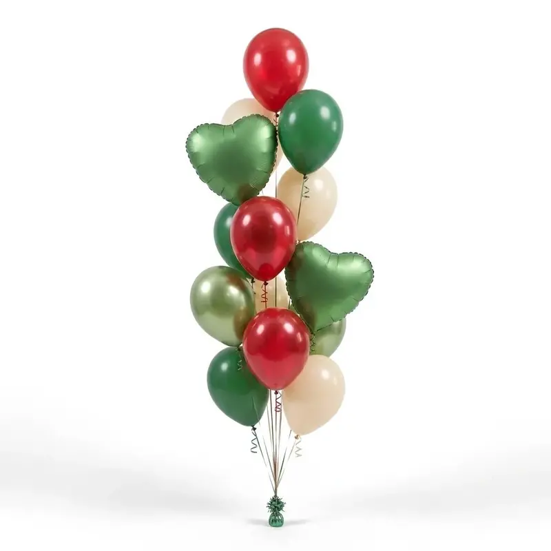 Apple Grove Balloon Bouquet – Rustic Orchard-Inspired Air-Filled Cluster 1