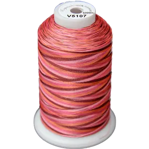 Artisan Variegated Embroidery Thread – Summer Berries Colorway (5000M, V5107) 1