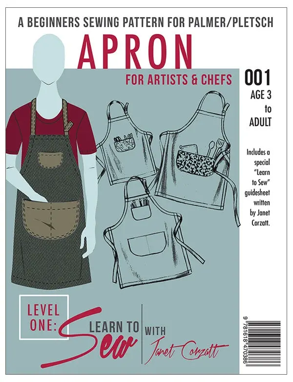 Artist & Chef Apron Sewing Pattern – Learn-To-Sew Project 1