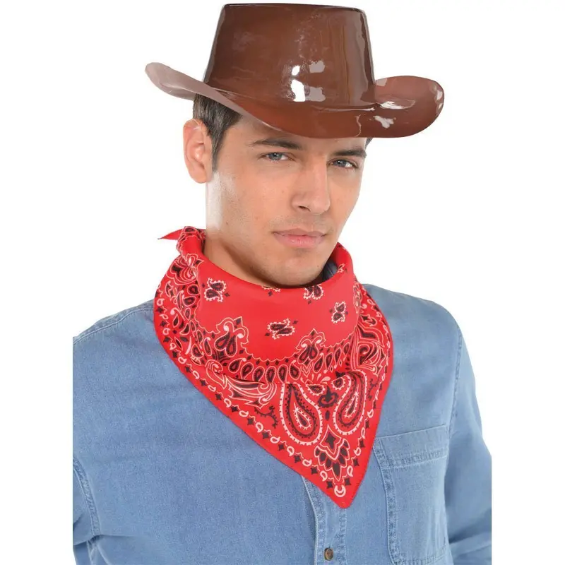 Assorted Western-Style Bandanas – 10-Pack, 20" X 20" Cotton Blend 1