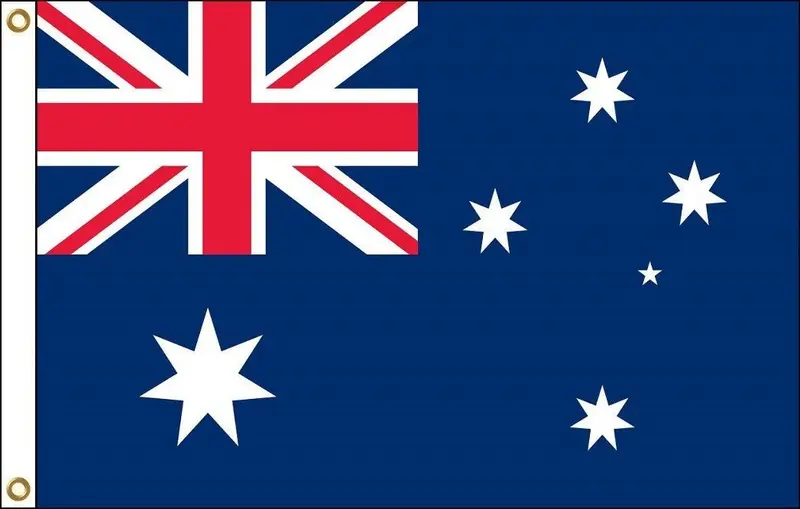 Australian Flag – Durable Outdoor-Grade, 5' X 3' (1-Flag) 1
