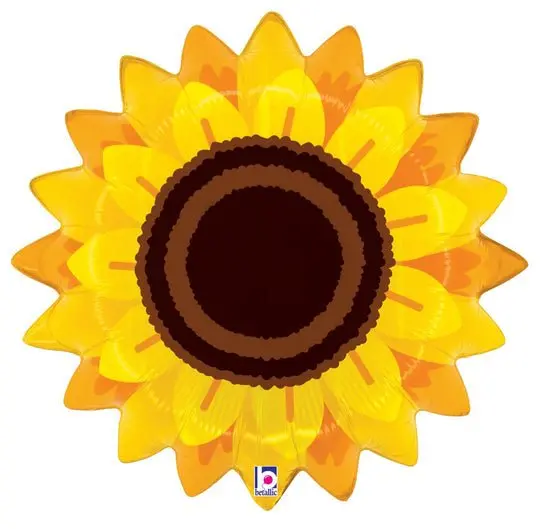 Autumn Sunflower Supershape Mylar Balloon – 22 Inch Thanksgiving Decoration 1