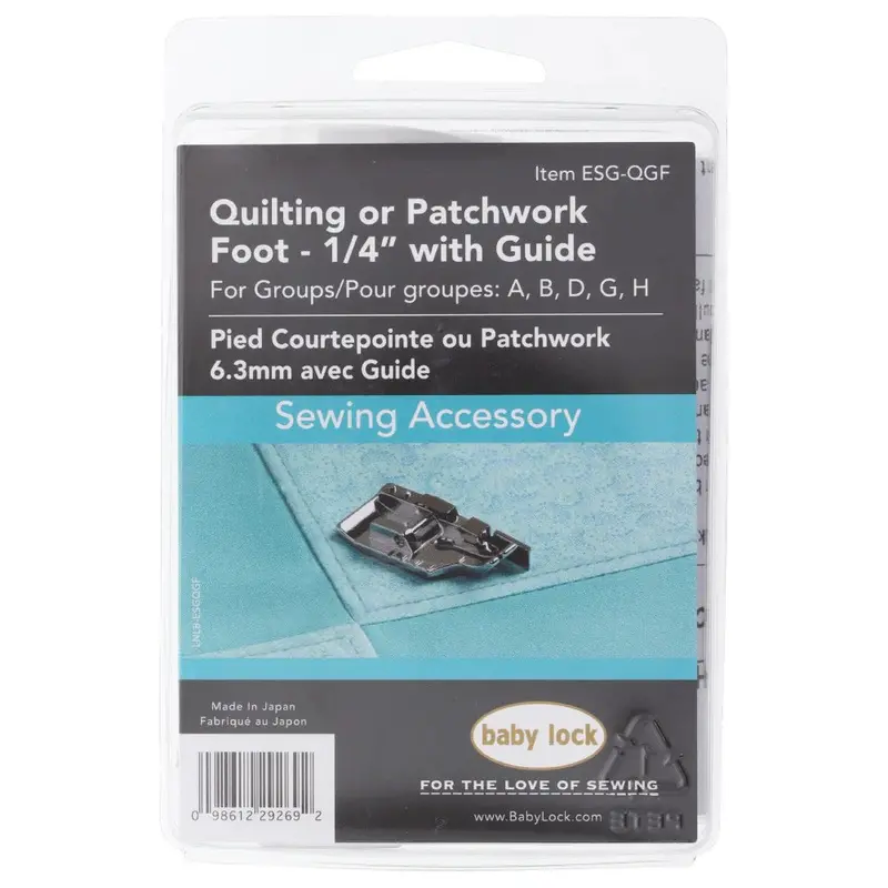 Baby Lock 1/4-Inch Quilting Foot With Edge Guide 1