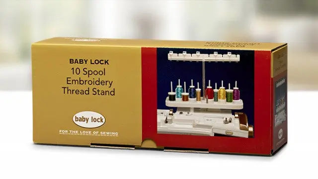 Baby Lock 10-Spool Embroidery Thread Stand – Compact Organizer For Machine Embroidery 1
