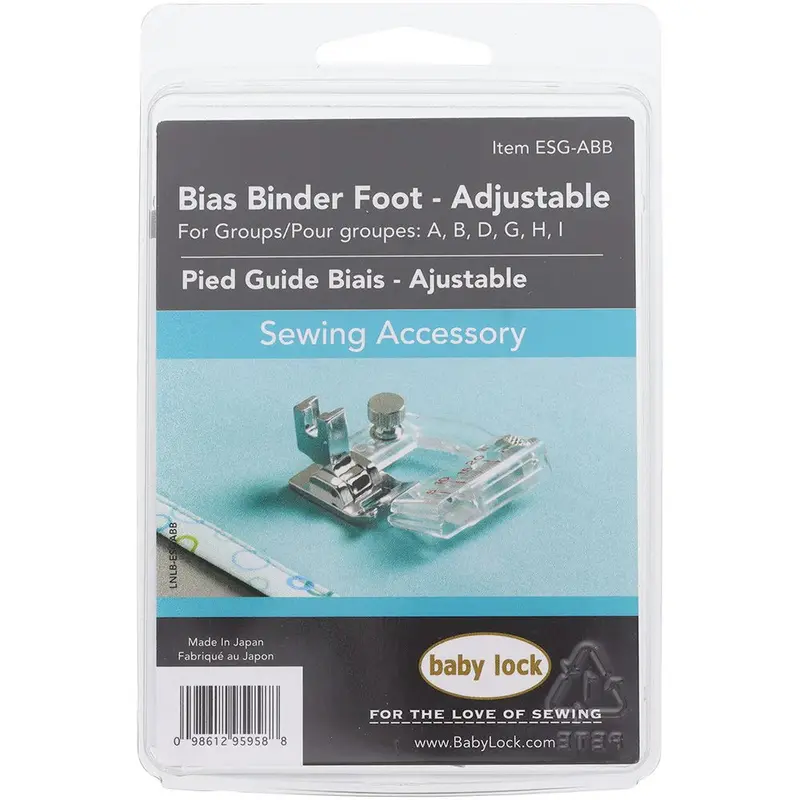 Baby Lock Adjustable Bias Binder Foot For Custom-Fit Binding 1