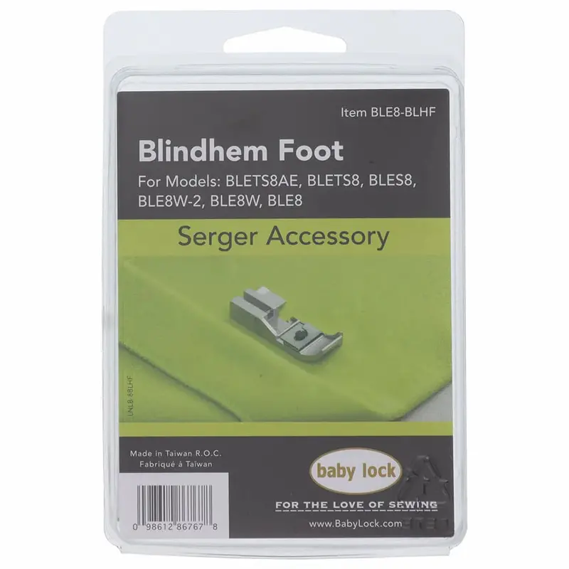 Baby Lock Blind Hem Foot For Nearly Invisible Hems 1