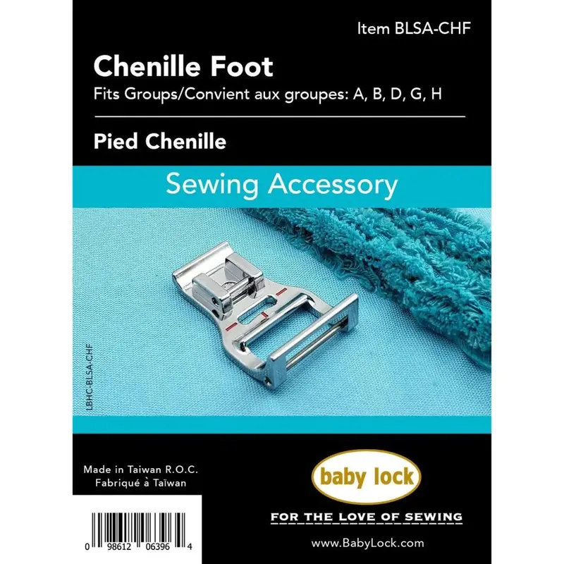 Baby Lock Chenille Foot For Textured Surface Embellishment – Model Blsa-Chf 1