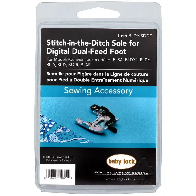 Baby Lock Digital Dual-Feed Stitch-In-The-Ditch Foot 1