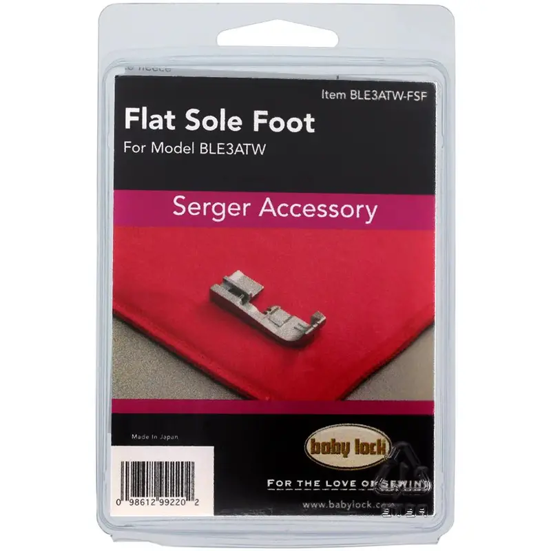 Baby Lock Flat Sole Presser Foot For Free-Motion Sewing 1