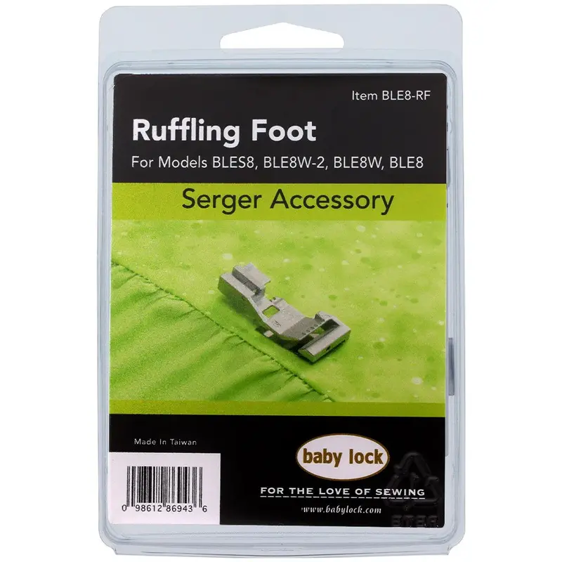Baby Lock Ruffling Foot For Easy Gathered Fabric Effects 1