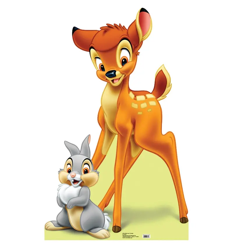 Bambi & Thumper Lifesize Cardboard Cutout – Animated Duo Standup, Custom-Made, Ships In 10–14 Days 1
