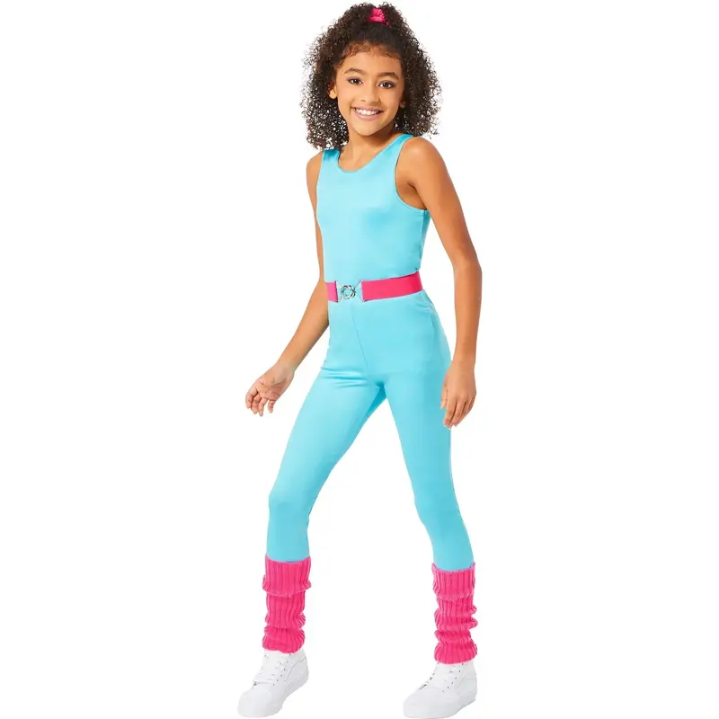 Barbie Aerobics Kids' Costume – Retro Fitness Look 1
