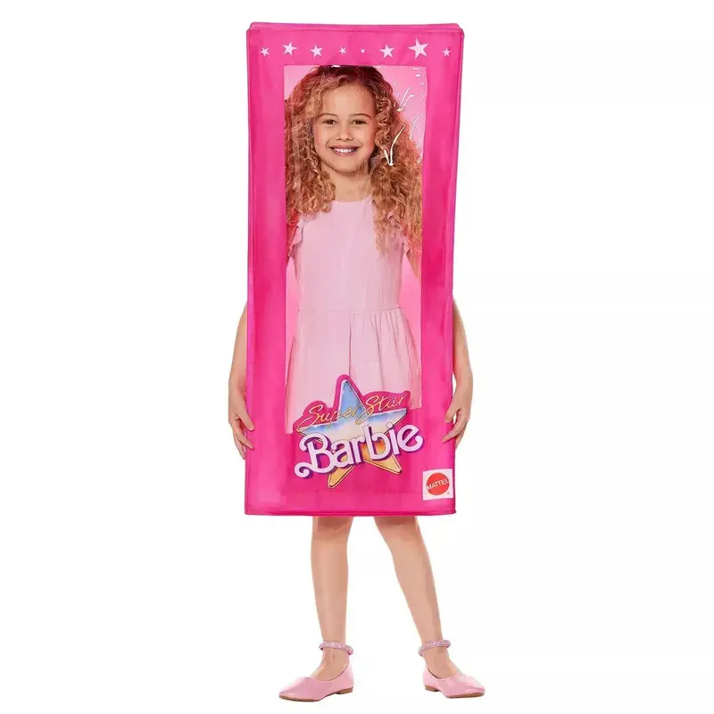 Barbie Doll Box Costume For Girls – One-Size Kids Outfit 1