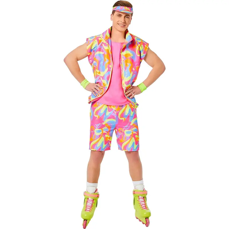 Barbie Roller Blade Ken Adult Costume – Sporty Male Outfit 1