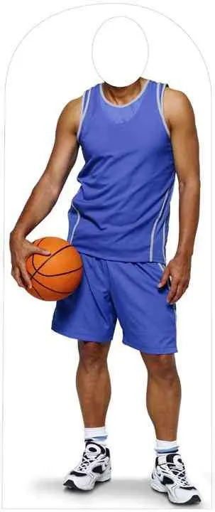 Basketball Player Life-Size Cardboard Standup – Custom Print, 10–14 Business Days 1