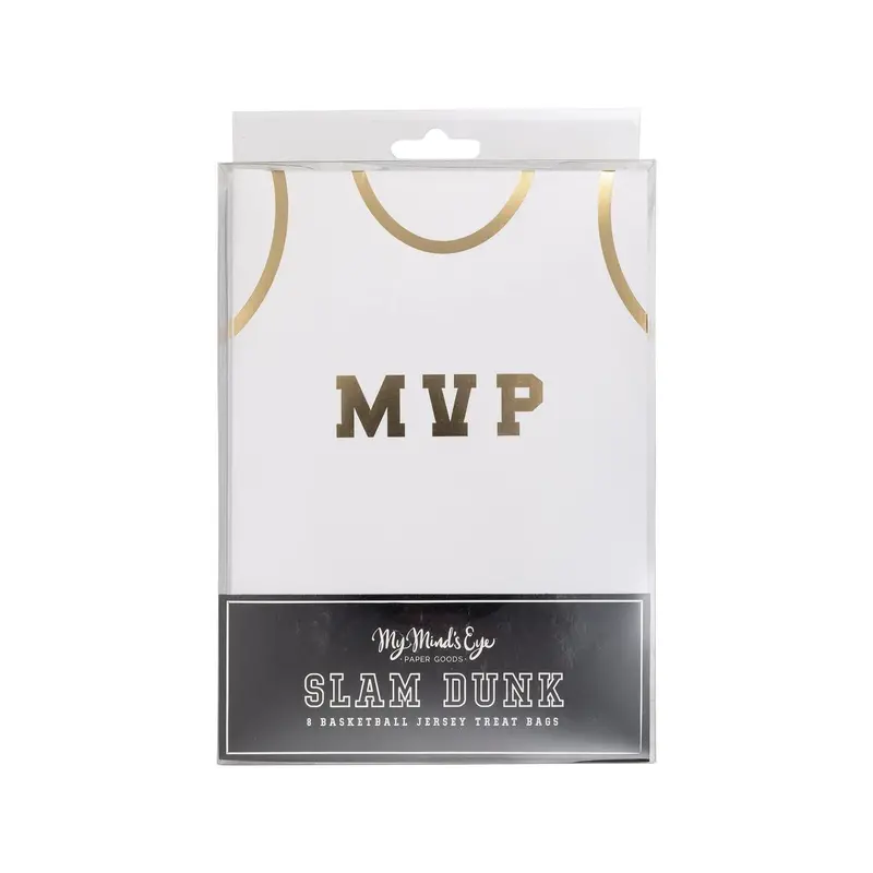 Basketball-Themed 8-Inch Treat Bags – 8-Count 1