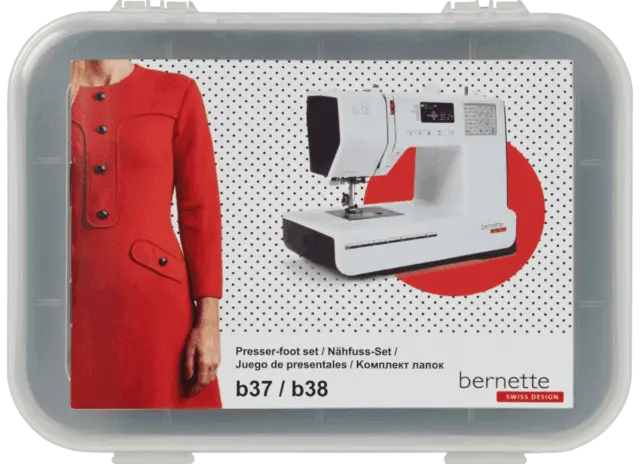 Bernette Quilting Presser Feet Set (6-Piece) – Compatible With B37 & B38 Models 1