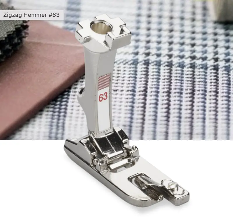 Bernina 63 Zigzag Hemmer Foot For Stretchy Or Decorative Zigzag Hems 1