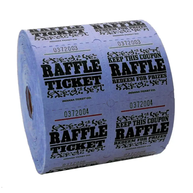 Blue Double-Entry Raffle Tickets – 1000-Count Roll 1