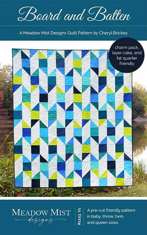 Board And Batten Quilt Pattern – Meadow Mist (Mmd 1103) 1