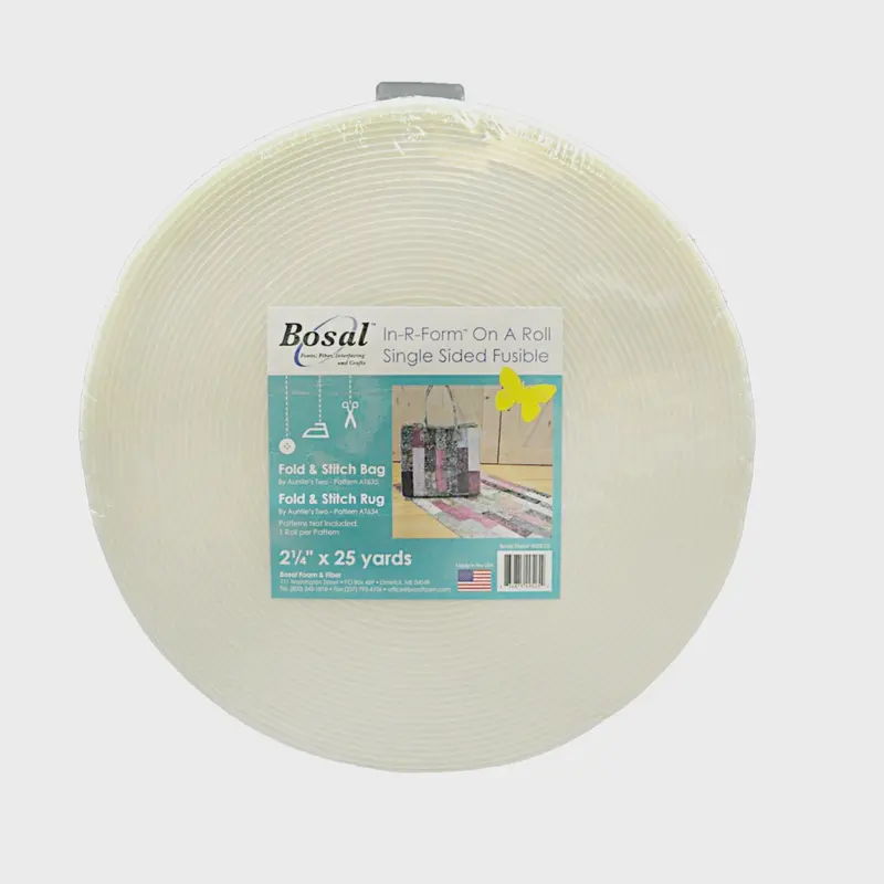 Bosal In-R-Form Fusible Stabilizer – White, 2.25” X 25 Yards (495Bs-25) 1