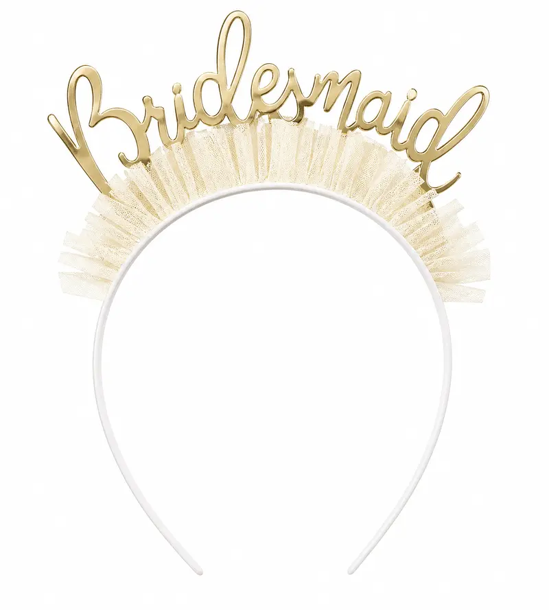 Bridesmaid-Themed Headbands For Bachelorette Celebrations – Pack Of 4 1