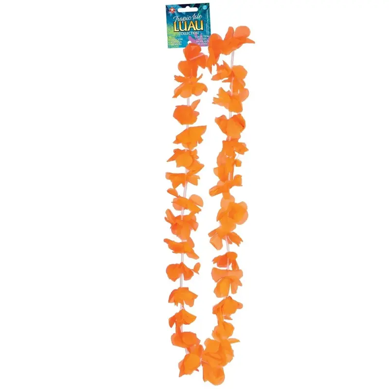 Bright Orange Tropical Lei – Vibrant Celebration Essential 1