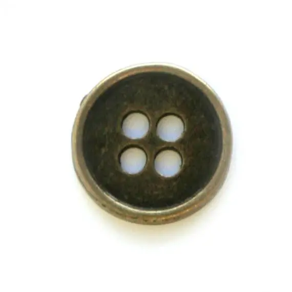 Bronze-Finished Metal Buttons – 13Mm Vintage Look 1