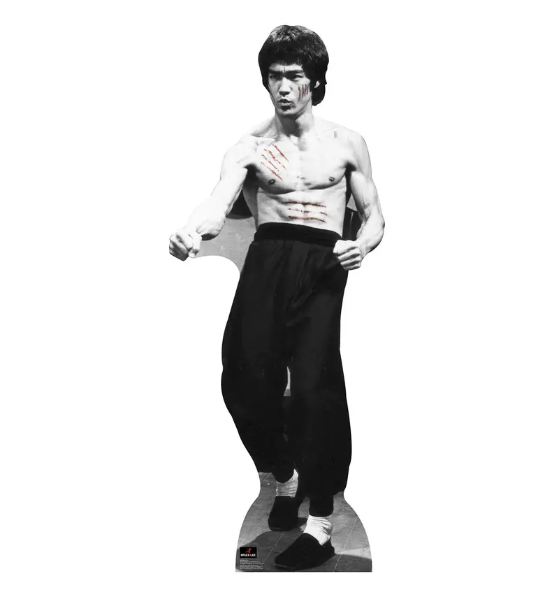 Bruce Lee Life-Size Cardboard Standup – Classic Martial Artist Replica, 10–14 Day Build Time 1
