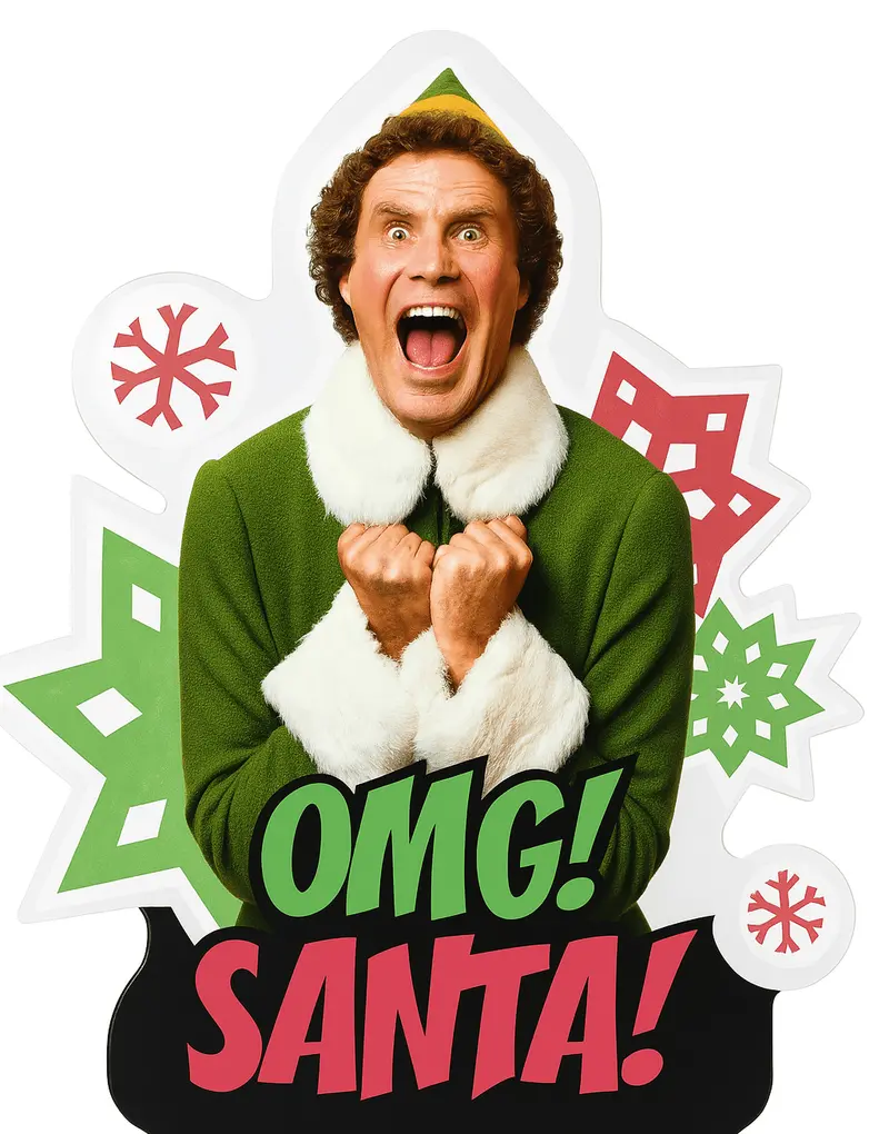 Buddy The Elf Character Mylar Balloon – 25X28 Inch Christmas Party Decor 1