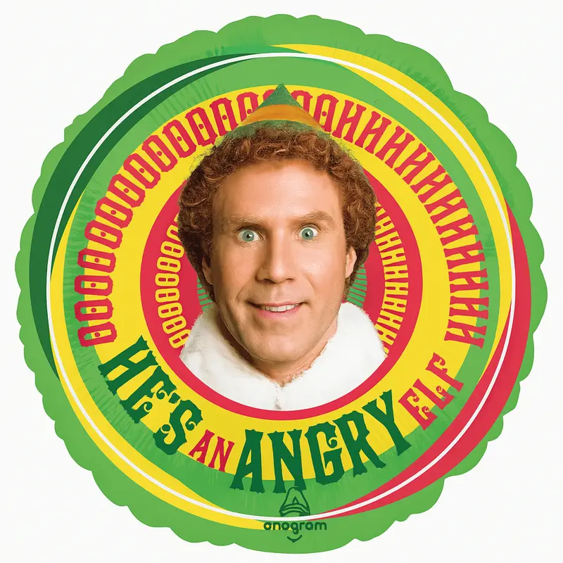 Buddy The Elf Christmas Mylar Balloon – 18-Inch Movie-Themed 1
