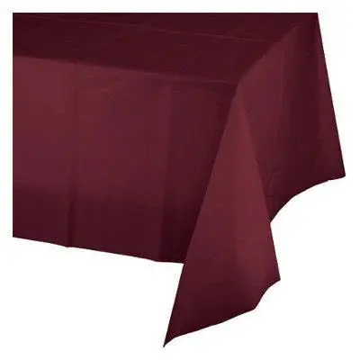 Burgundy Polyester Table Cover – 54X108 Inches 1