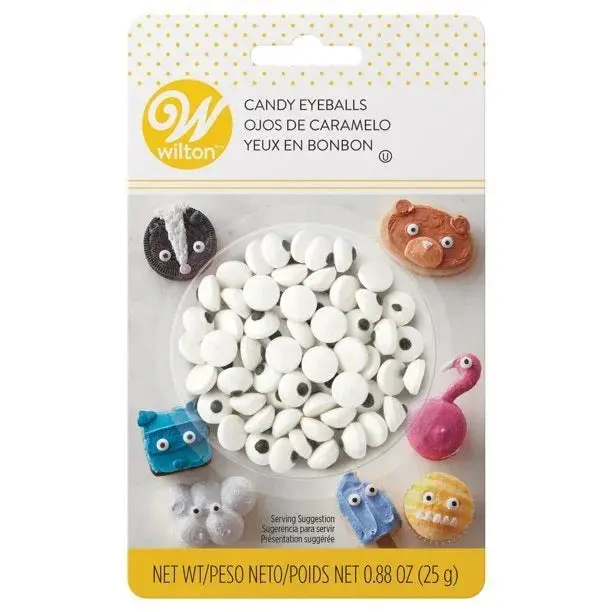 Candy-Sized Edible Eyeball Decorations – 0.88 Oz Pack 1